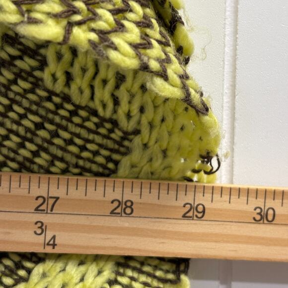 BCBG Maxazria Boho Hippie Knit Poncho Sweater‎ Size S/M Cozy Hipster Oversized - Picture 4 of 7